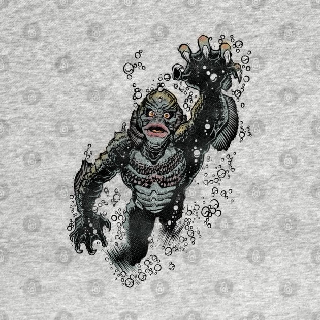 Creature from the Black Lagoon by Little Bad Wren 
